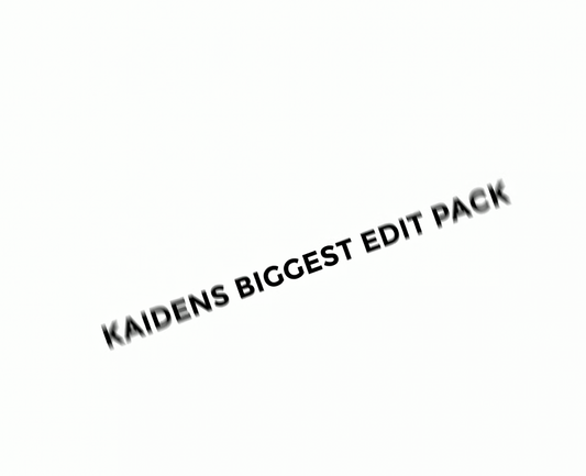 Kaidens BIGGEST Editing Pack